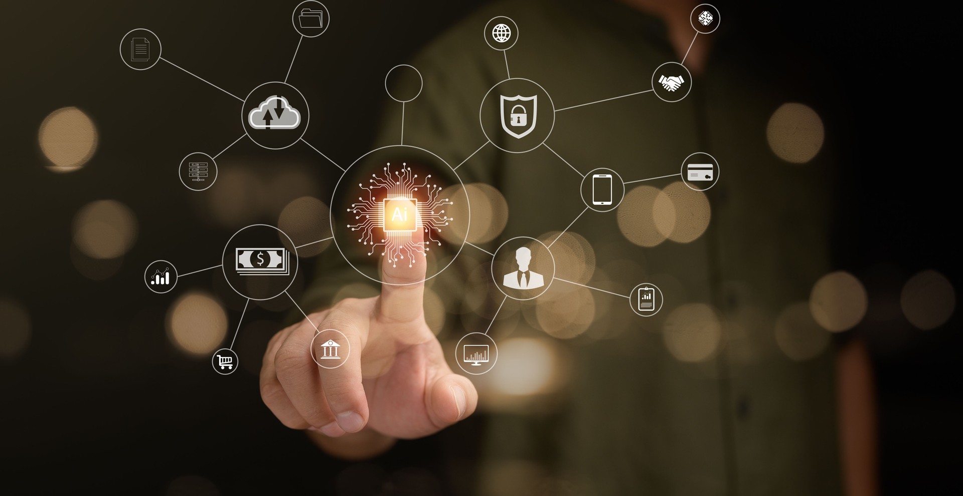 Estrategia tecnológica de transformación digital, internet de las cosas. La transformación de ideas y la adopción de tecnología en los negocios en la era digital, mejorando las capacidades comerciales globales. IA